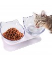 Двойна наклонена купа за храна за котки