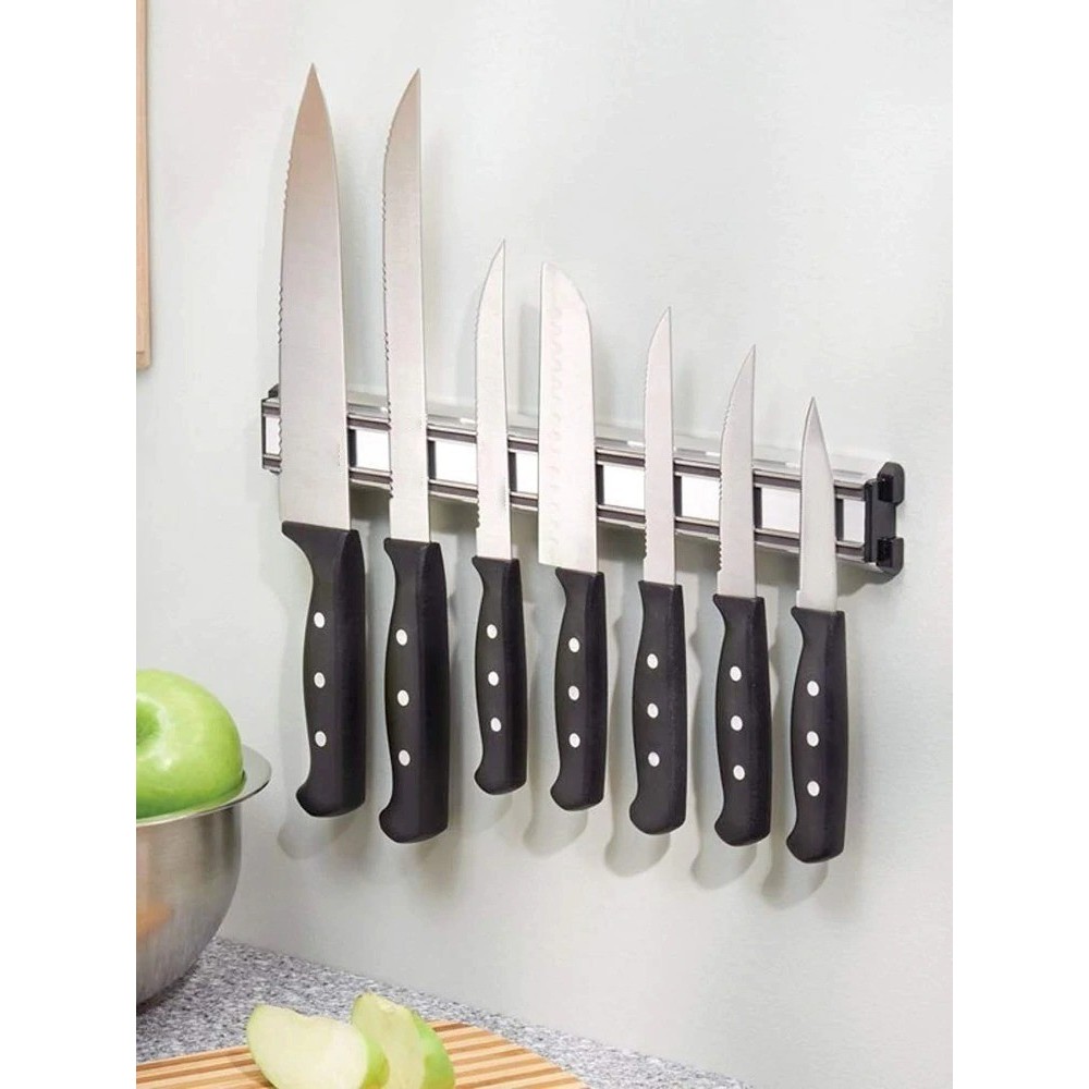 Магнитна лента за кухненски ножове - алуминиева