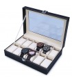 Луксозна кутия за съхранение на часовници -12бр.