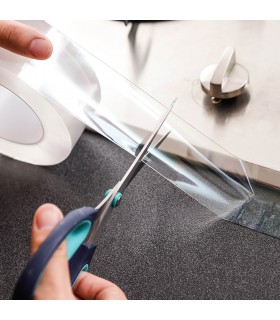 Водоустойчива прозрачна акрилна лента за кухни и бани