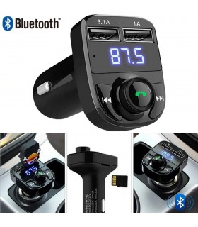  Трансмитер с Bluetooth връзка, волтметър и зарядно за коли