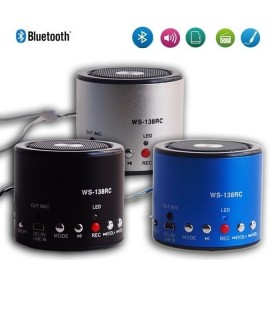 Bluetooth колонка спийкър  с MP3, флашка и функция запис