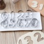 Метални резци за сладки с форма на цифри 0-9
