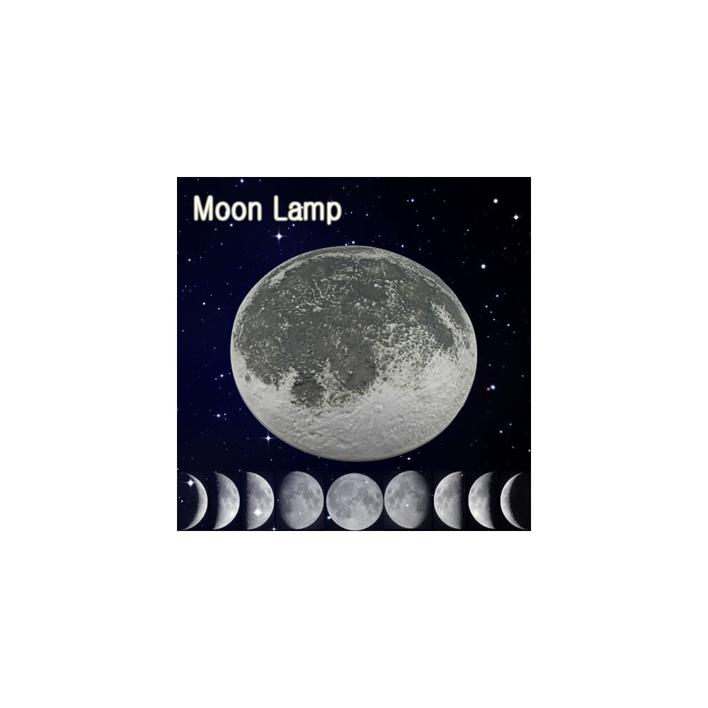 Нощна лампа с дистанционно  Луна