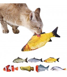Плюшена играчка за котки риба - 20см.