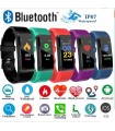 Fitness Tracker Водоустойчива фитнес гривна с часовник и измерване на кръвно налягане