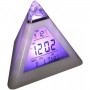 LED часовник пирамида 7 цвята на светлините