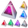 LED часовник пирамида 7 цвята на светлините