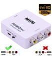 Адаптер преходник от HDMI към AV RCA 1080P