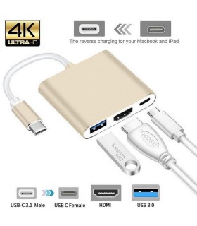 3 в 1 Type C към HDMI адаптер