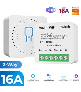 Смарт WiFi модул реле за управление на осветление, климатик 16А