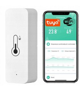 Термометър сензор за температура и влага WiFi Tuya или Smart Life
