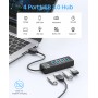 Качествен USB HUB 3.0 със скорст 5Gbps - 4 портов