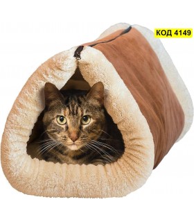 2в1 топла постелка и къщичка за котка Kitty Shack