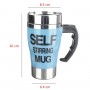 Чаша за мързеливци Lazy Self Stirrng Mug в неонови цветове