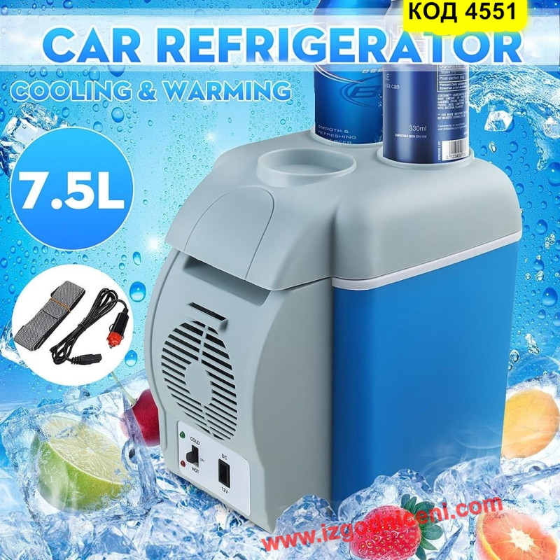 Хладилна Чанта за Кола 12V – Електрическа Кутия с Охлаждане/Затопляне