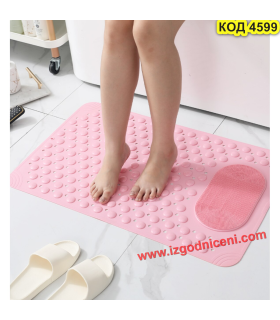 Гумена постелка за баня с вендузи | Против хлъзгане и лесна за поддръж