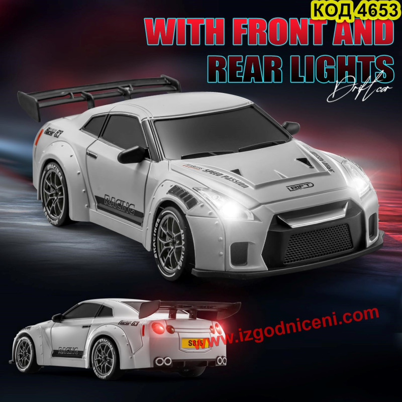 Детска дрифт кола Nissan GT-R 4x4 – Количка с дистанционно