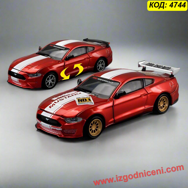 Метална количка Ford Mustang 1:24 | CCA Cool Chic Auto