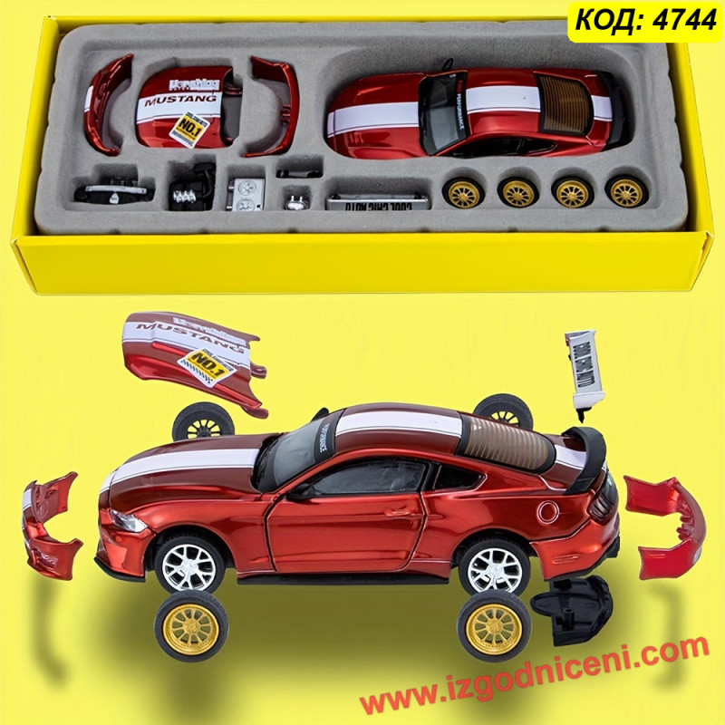Метална количка Ford Mustang 1:24 | CCA Cool Chic Auto
