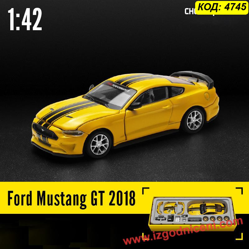 Колекционерски Мустанг 1:24 | Метален Ford GT с лиценз