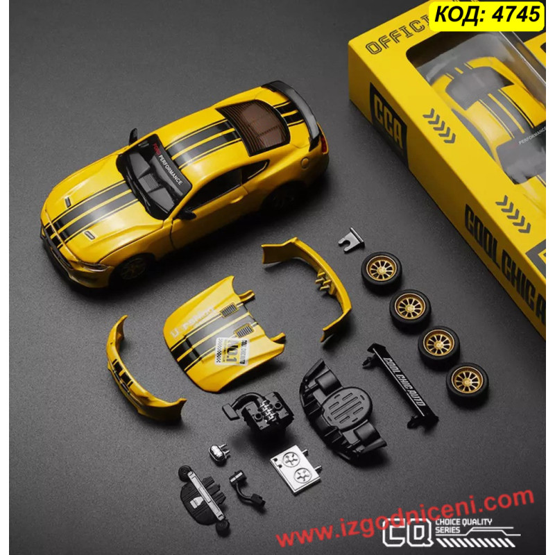Колекционерски Мустанг 1:24 | Метален Ford GT с лиценз