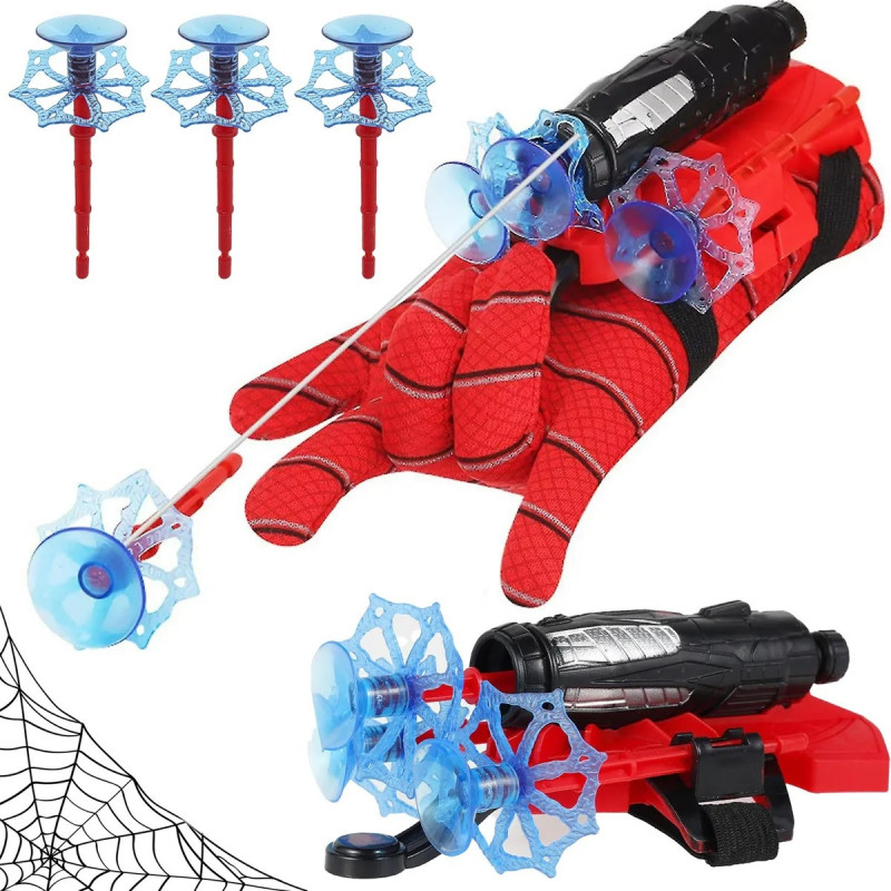 Ръкавица на Спайдърмен с Изстрелвачка и ФЕНЕРЧЕ – Spider Hero Upgrade Комплект