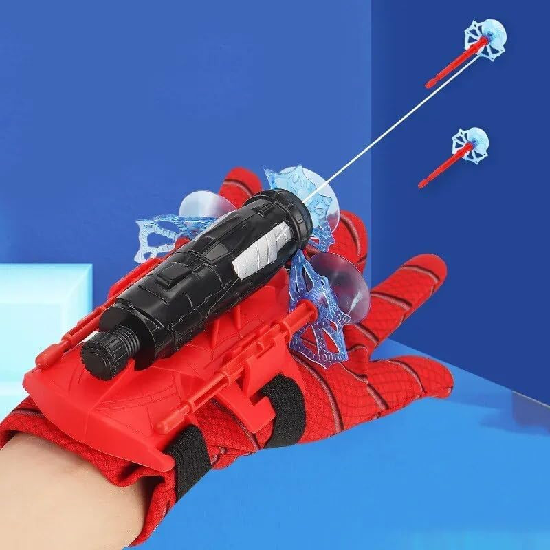 Ръкавица на Спайдърмен с Изстрелвачка и ФЕНЕРЧЕ – Spider Hero Upgrade Комплект