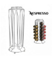 Метална стойка за капсули Nespresso – сребрист органайзер