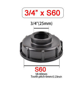 Капачка редукция за бидон 1000 л – 3/4"
