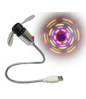 USB Цветен вентилатор за лаптоп, компютър и др.