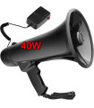 Професионален мегафон 40W с трубка, Bluetooth и USB/SD – мощен звук до 1000 м