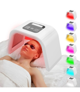 LED маска за лице за фотонна терапия със 7 цвята