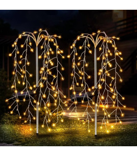 Соларна LED лампа Водопад за градина с 200 LED светодиода