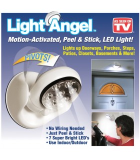 Въртяща се LED лампа със датчик за движение Light Angel