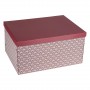 Картонена кутия за съхранение в бордо с капак (40х30х20)