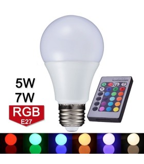 RGB Цветна крушка с IR дистанционно управление 