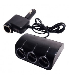 Сплитер за кола с 4 гнезда и USB