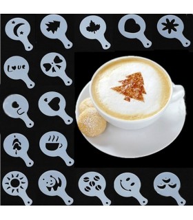 Комплект шаблони за декорация на кафе, капучино и сладкиши