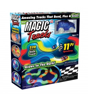 Magic Tracks светеща писта от 220 части с количка