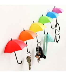 Весели самозалепващи се закачалки - чадърчета